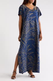 Tori Richard Pineapple Isle Amari Caftan
