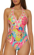 Trina Turk Plunge One-Piece Swimsuit