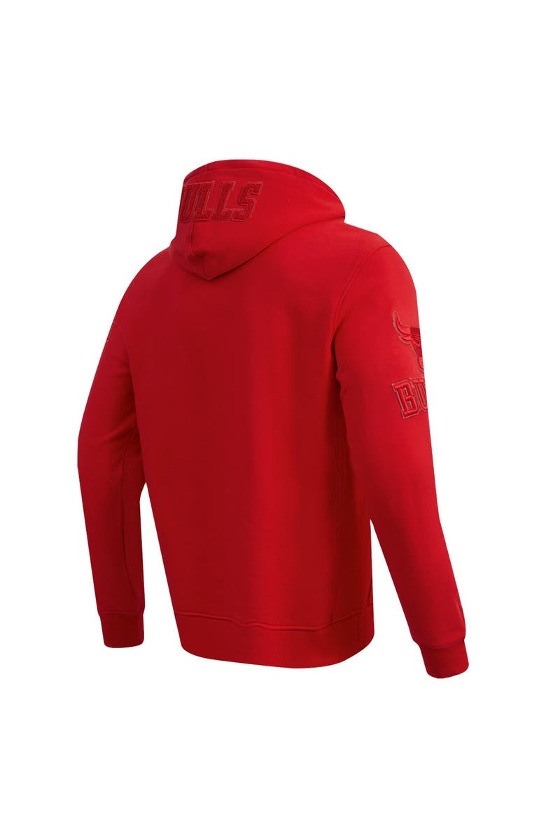 PRO STANDARD Men's Pro Standard Red Chicago Bulls Triple Tonal DK Full-Zip Hoodie Jacket, Alternate, color, 