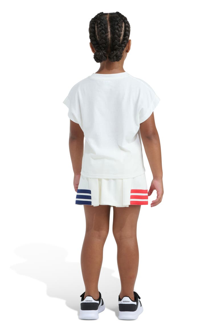 Logo Graphic T-Shirt & Skirt Set, Alternate, color, OFF WHITE