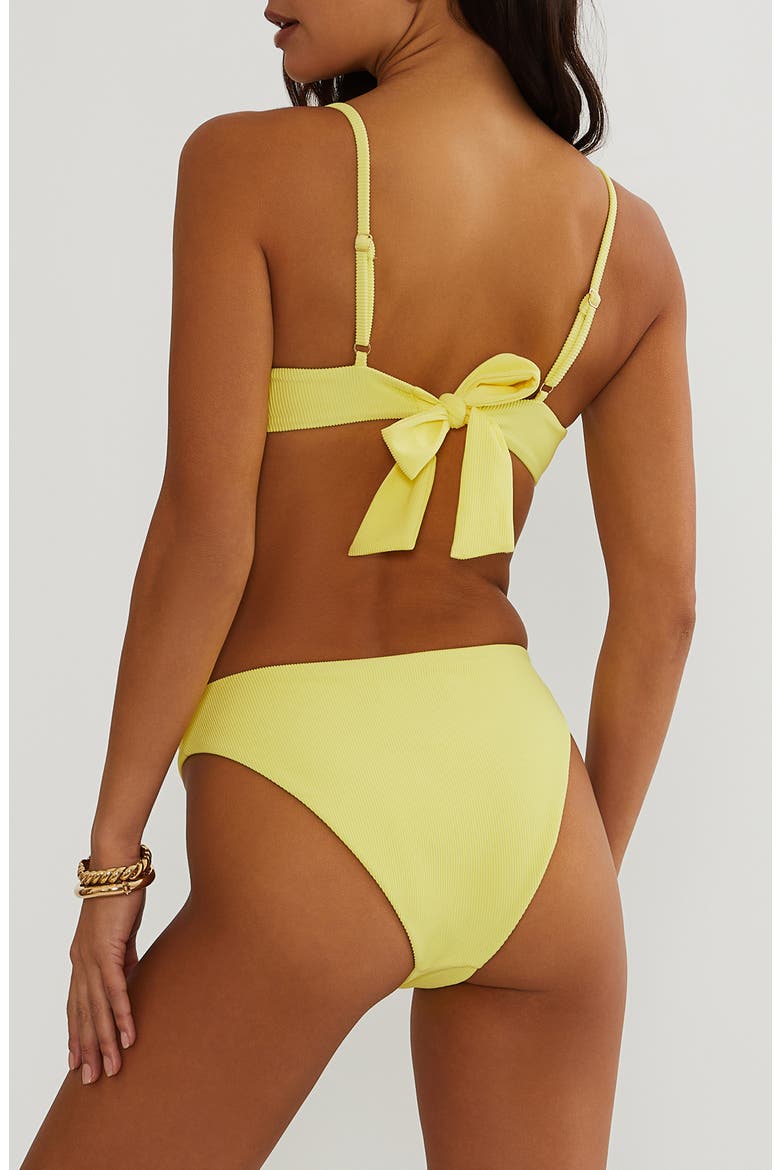 Amarie High Cut Bikini Bottoms, Alternate, color, BUTTER BLOSSOM