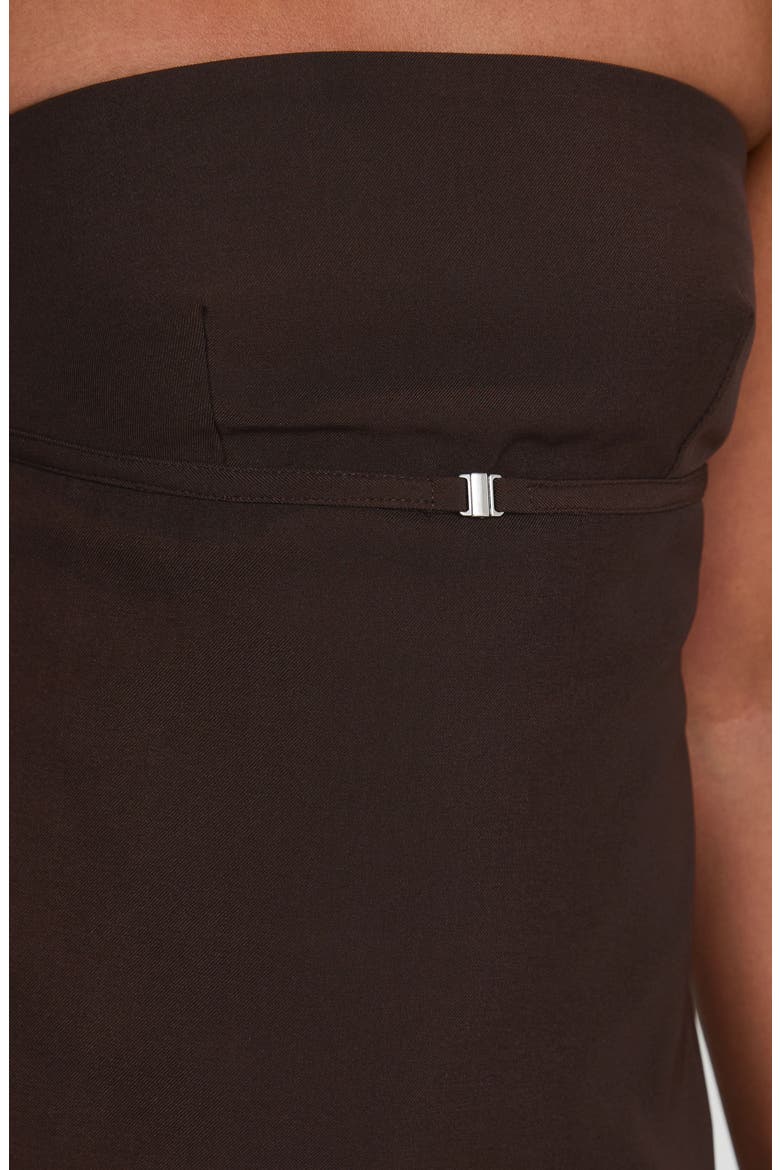 Irresistible Strapless Top, Alternate, color, CHOCOLATE