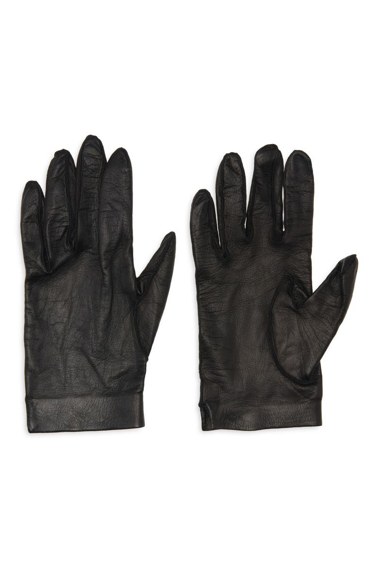 Soft Napa Leather Gloves, Main, color, 1N001 BLACK