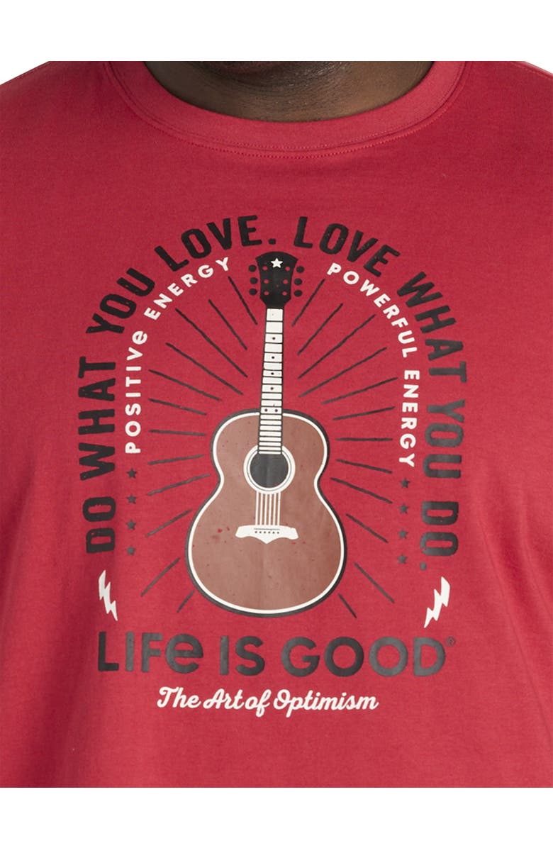 LIFE IS GOOD Big & Tall Do What You Love Graphic Tee, Alternate, color, Deep Claret