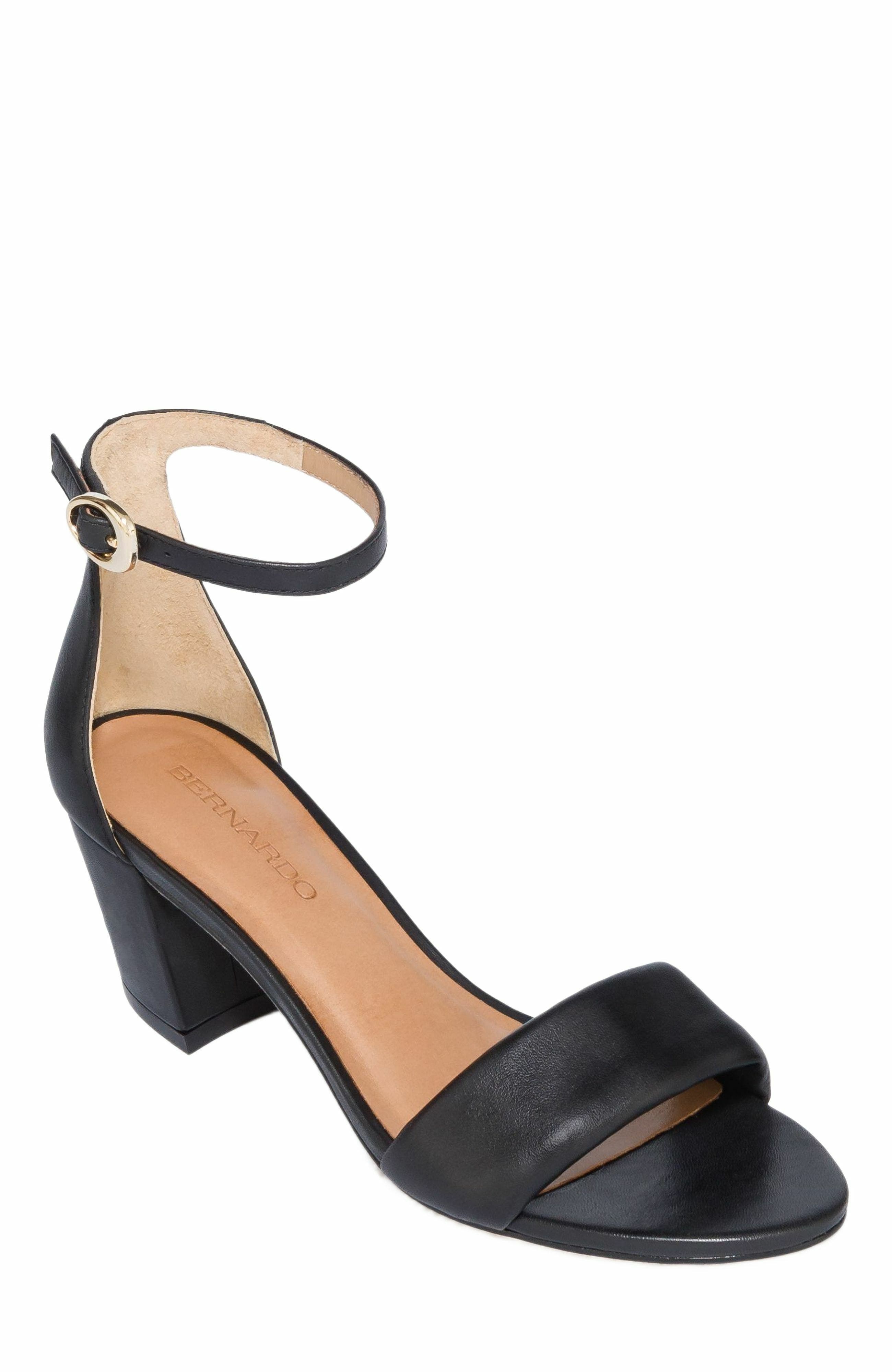 Bernardo Footwear Bowie Ankle Strap Heeled Sandal, Alternate, color, 