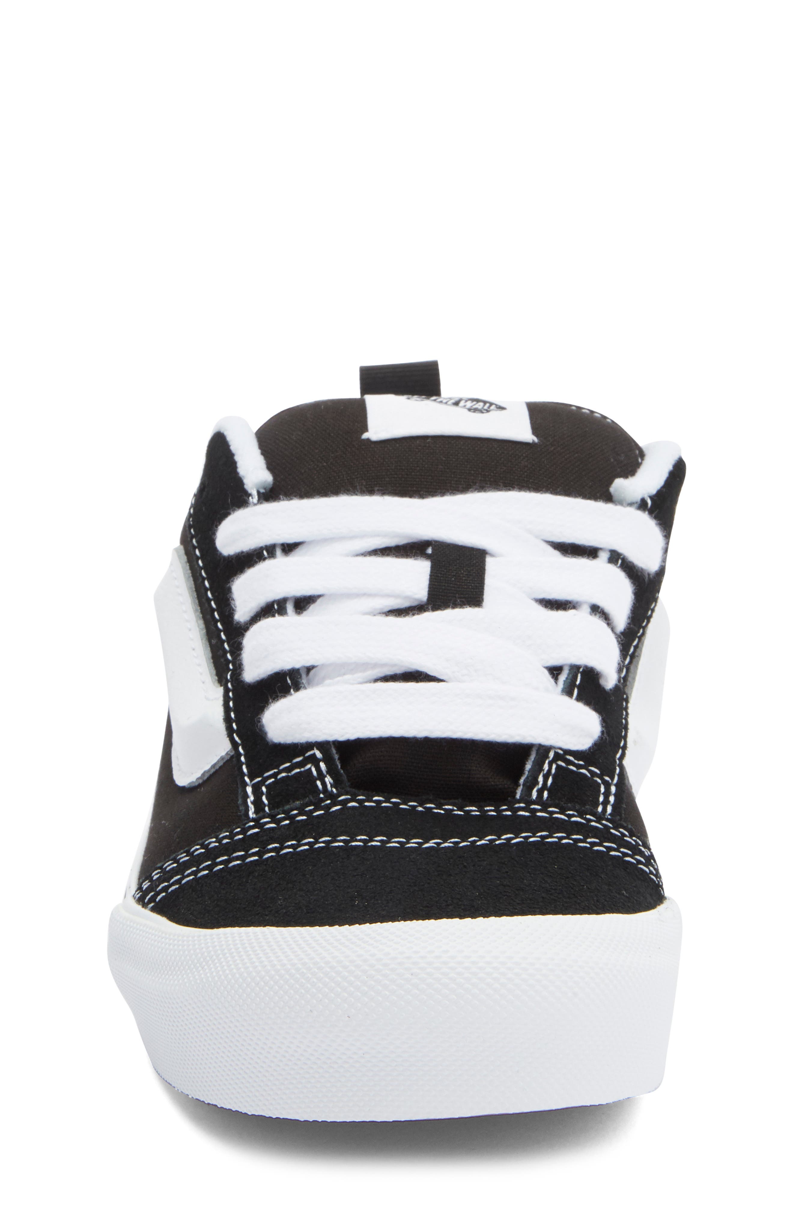 Vans Kids' Knu School Suede Low Top Sneaker, Alternate, color, Black/ White