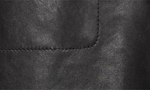 Nordstrom Leather Shirt Jacket In Black