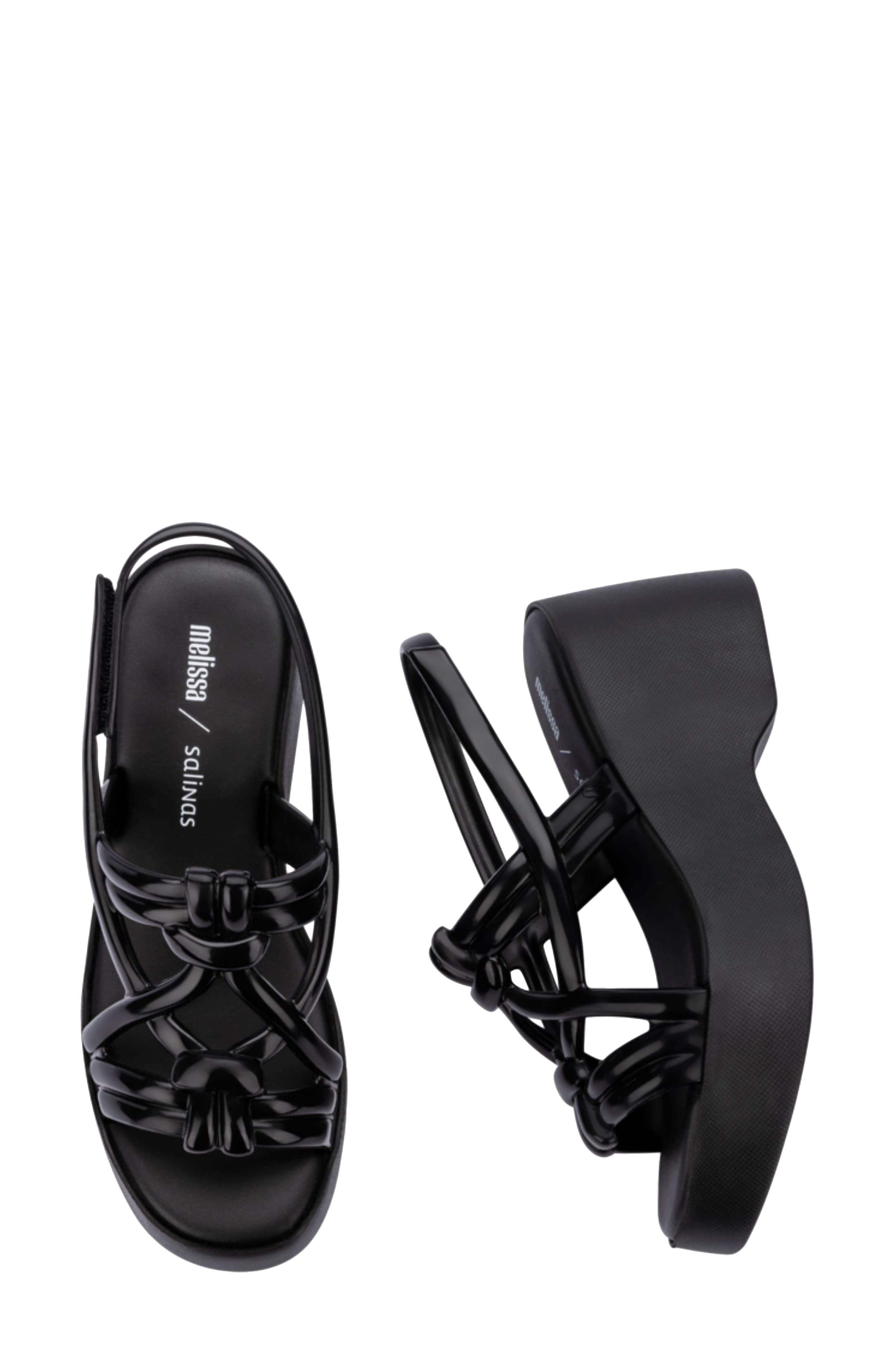 Melissa Sand and Salinas Platform Wedge Sandal, Alternate, color, 