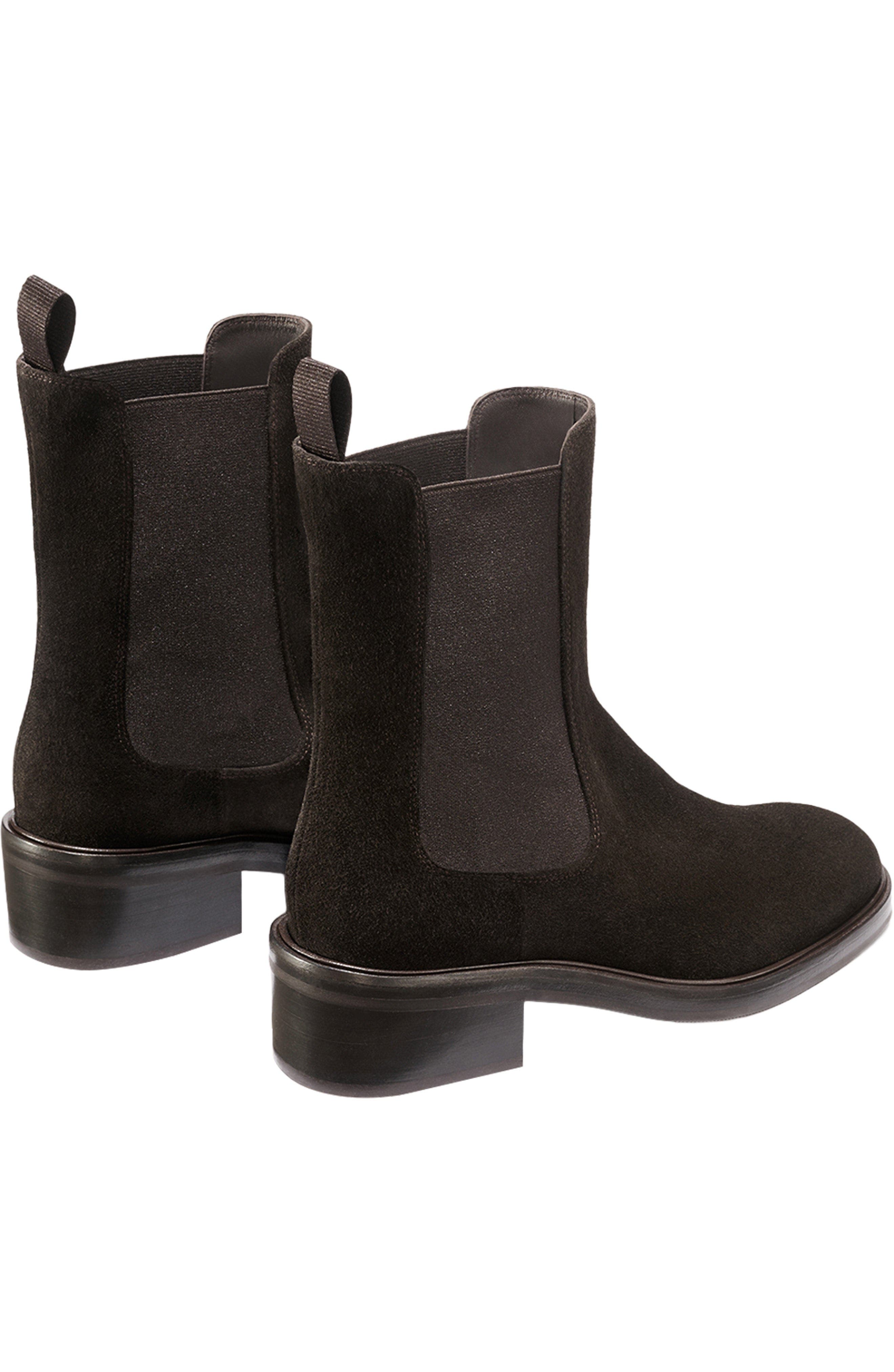 The City Chelsea Boot, Alternate, color, Dark Chocolate Suede