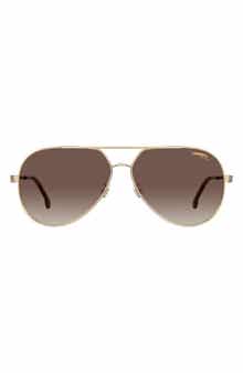 63mm Gradient Oversize Aviator Sunglasses