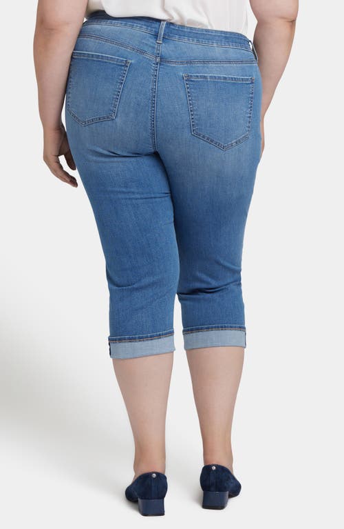 Nydj Plus Waist Match Slim Straight Crop Contented Jean In Water Canyon