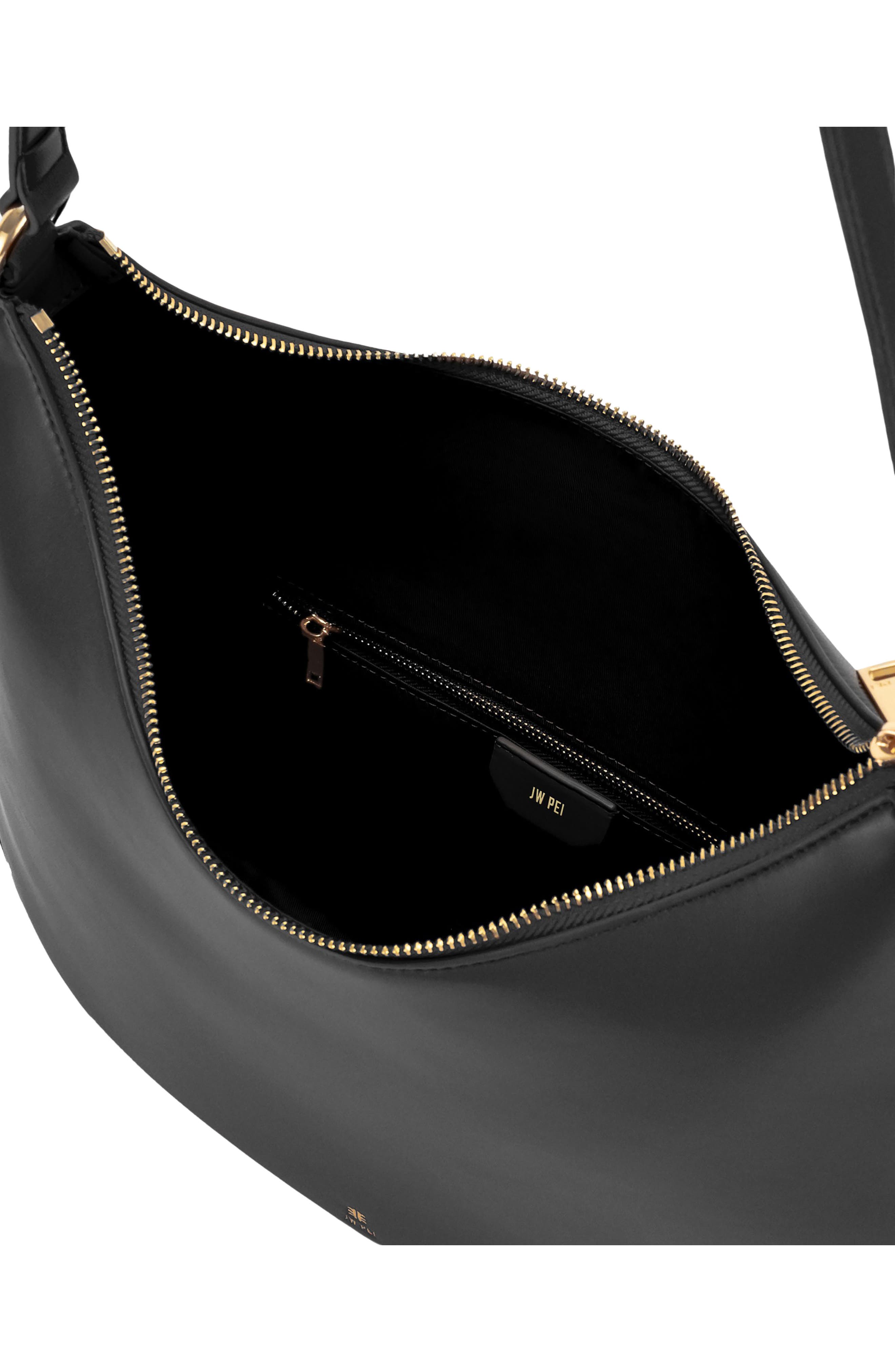 Erin Faux Leather Hobo Bag, Alternate, color, BLACK