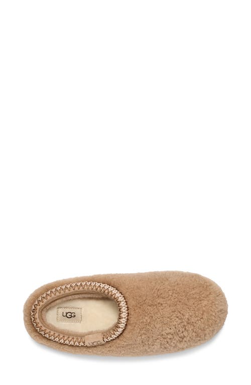Ugg ® Tazz Maxi Curly Genuine Shearling Platform Slipper In Sand