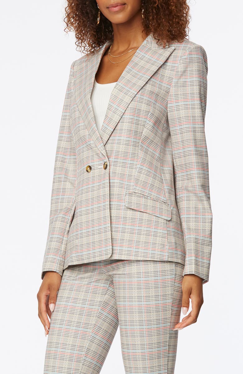 NYDJ Modern Plaid Ponte Knit Blazer, Alternate, color, Tyburn Plaid