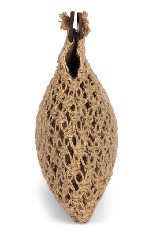 Jeffrey Campbell Island-grl Raffia Shoulder Bag In Natural Brown