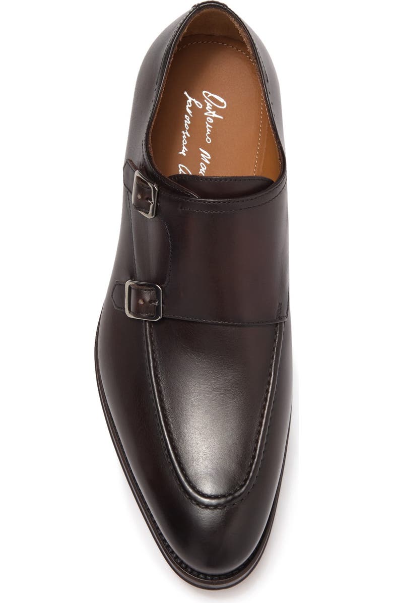 ANTONIO MAURIZI Leather Double Monk Strap Loafer, Main, color,