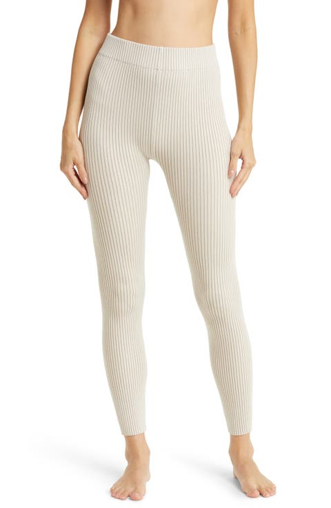 Cottonsilk™ Organic Cotton Blend Rib Leggings