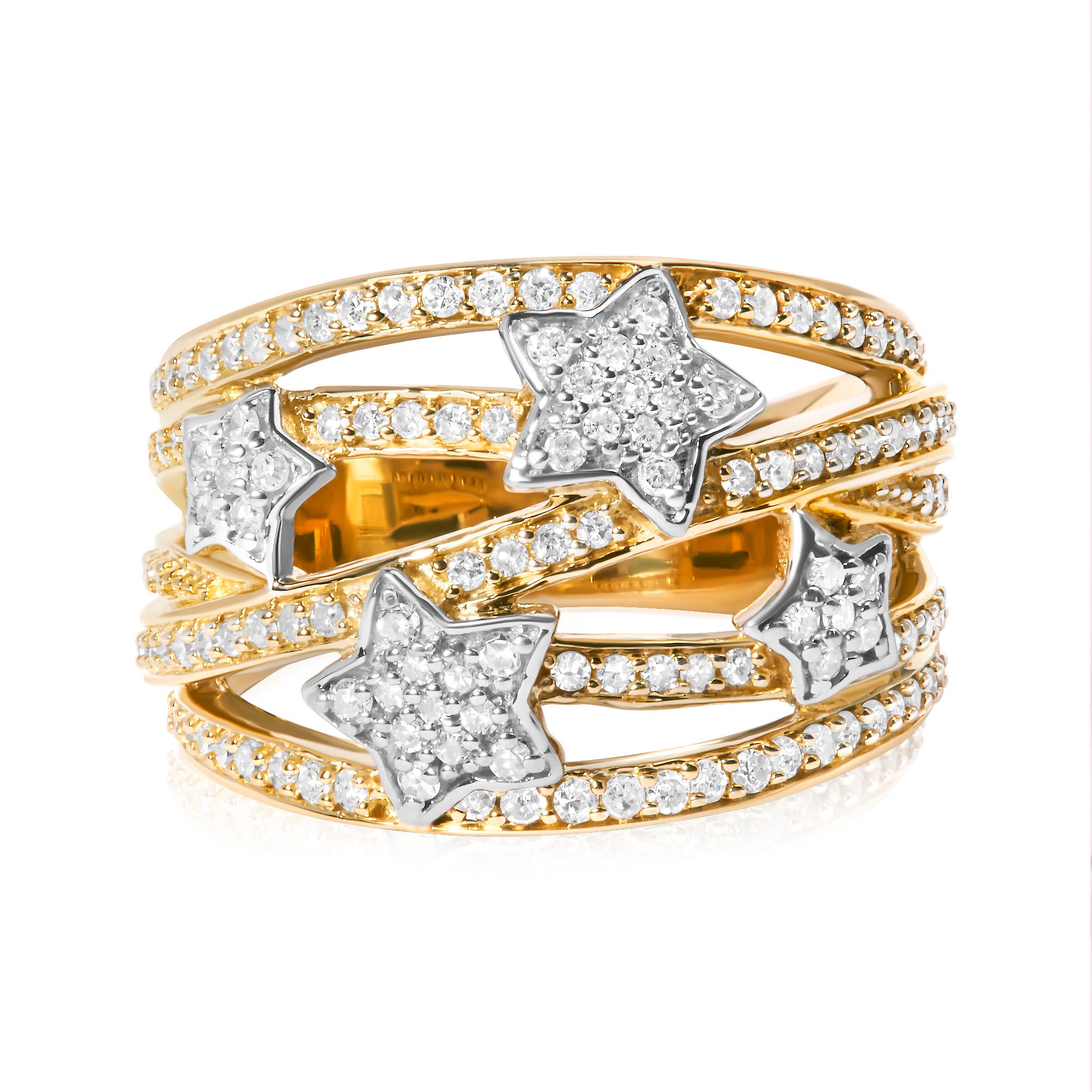selected Yellow Gold over Silver