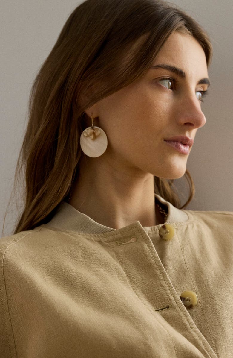 Lauren Ralph Lauren Linen Flight Jacket, Alternate, color, Birch Beige