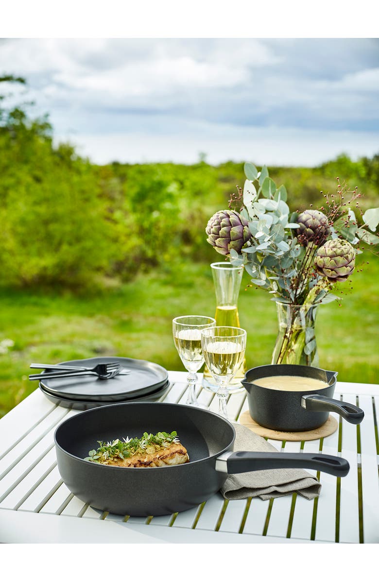 Scanpan Classic 3 Quart Covered Saucepan, Alternate, color, Black