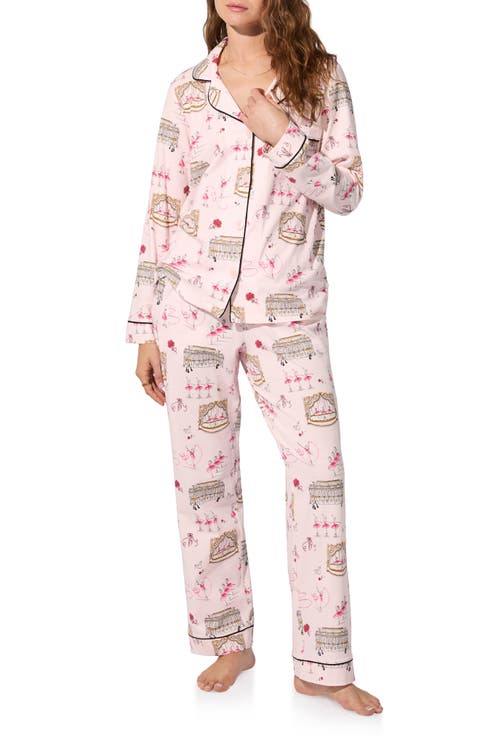 Print Jersey Pajamas (Regular & Plus)