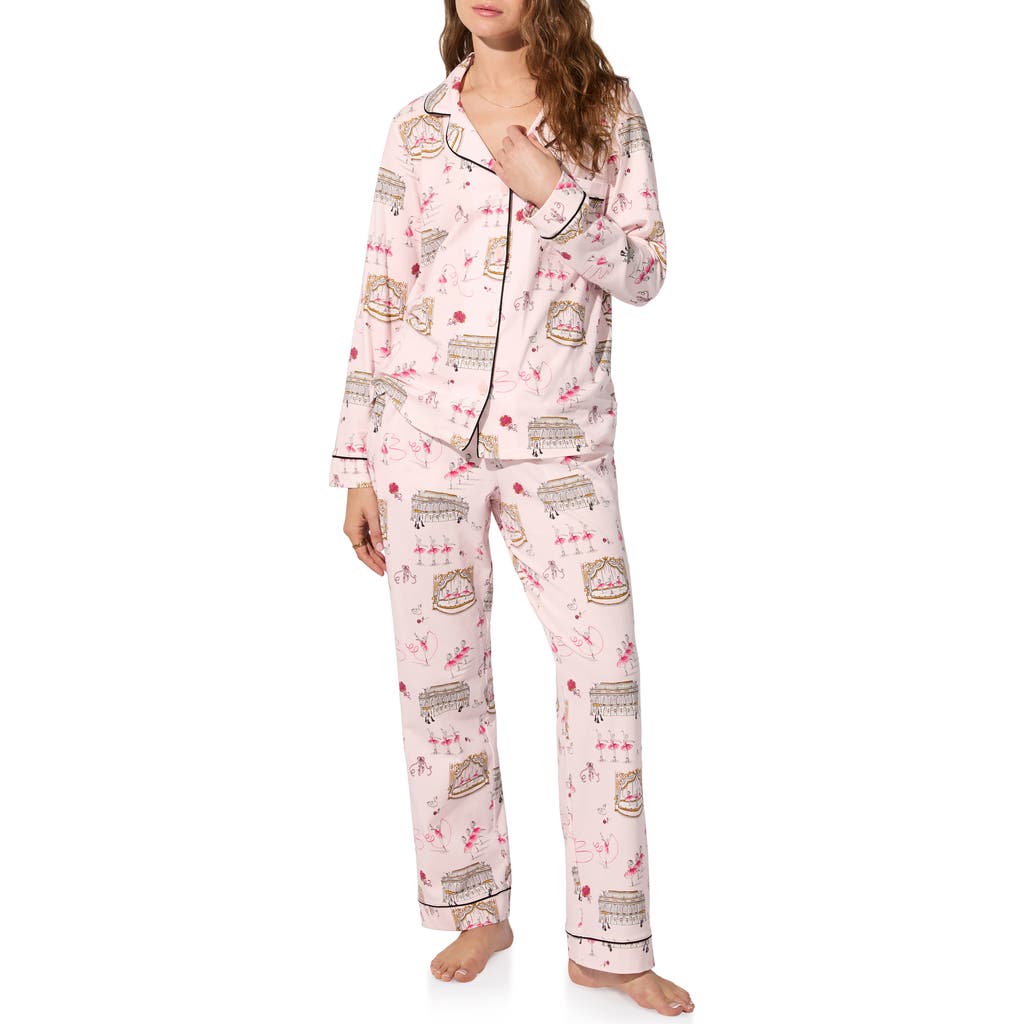 Bedhead Pajamas Print Jersey Pajamas In Pink