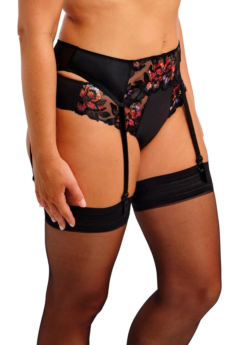 Magdalena Garter Belt, Alternate, color, NOIR