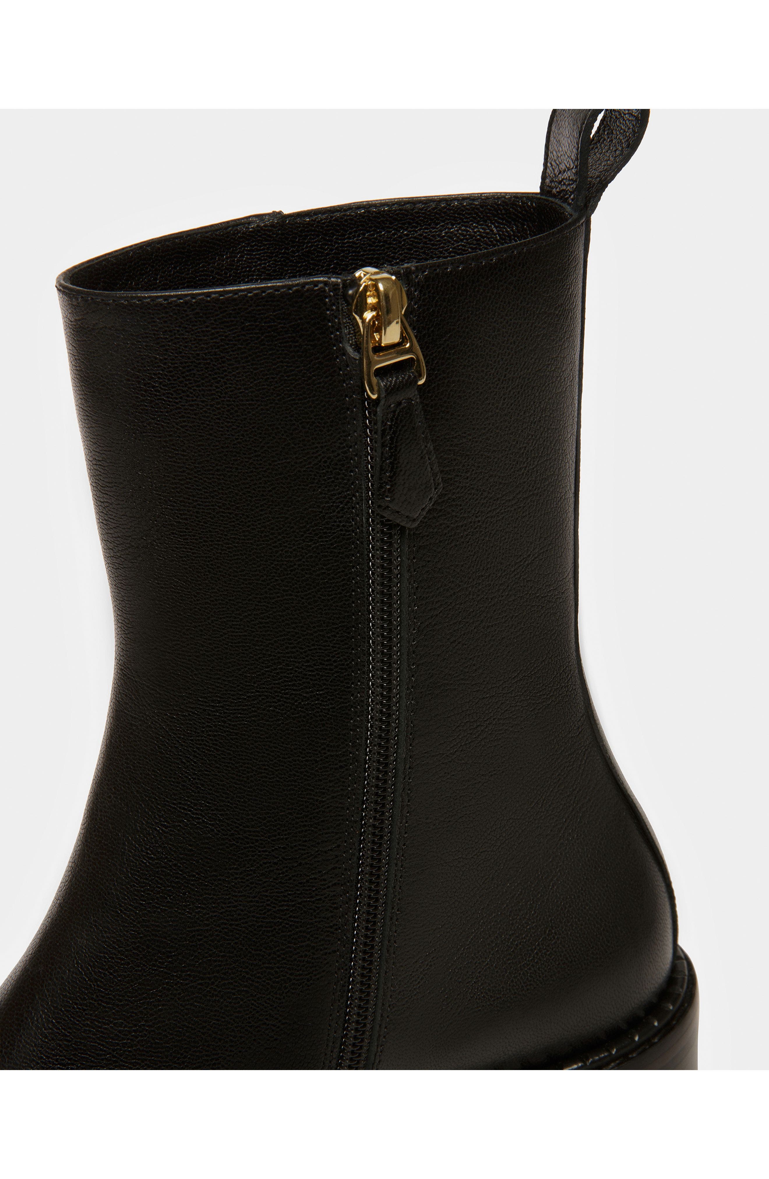Bally Austine Leather Boots, Alternate, color, Black