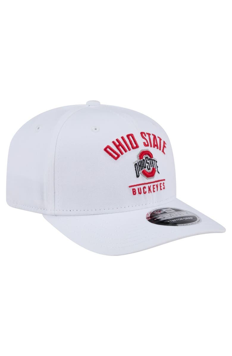 New Era Men's New Era White Ohio State Buckeyes 9SEVENTY Team Stretch-Snap Adjustable Hat, Alternate, color, White