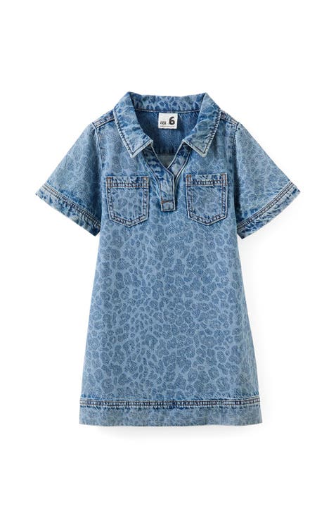 Kid's Denim Polo Dress