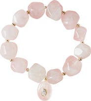 MacRae & Co. Single Love Beaded Stretch Bracelet