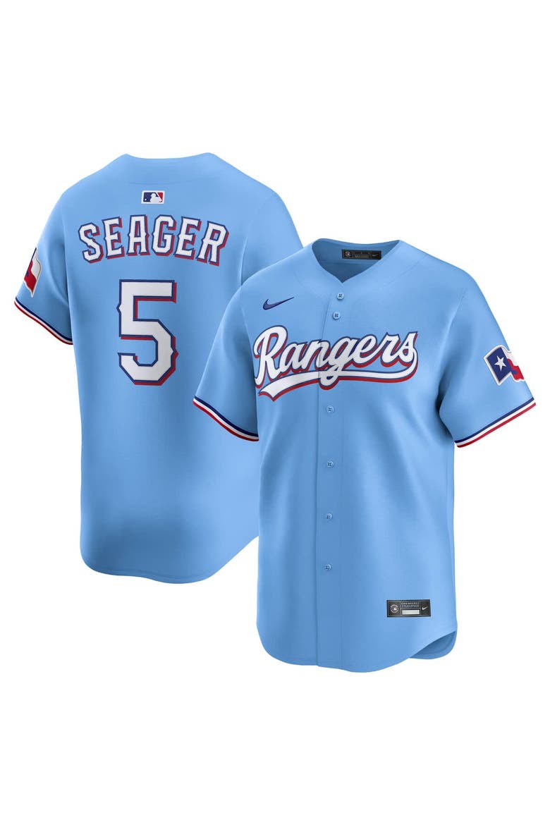 Men's Nike Corey Seager Light Blue Texas Rangers Alternate Limited Player Jersey, Main, color, Light Blue