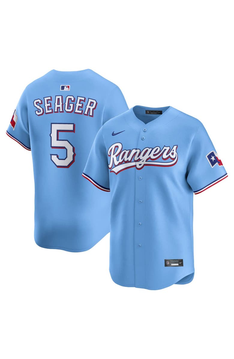 Nike Men's Nike Corey Seager Light Blue Texas Rangers Alternate Limited Player Jersey, Main, color, Light Blue