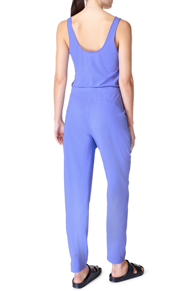 Sweaty Betty Explorer Sleeveless Jumpsuit, Alternate, color, Crnflwr Bl