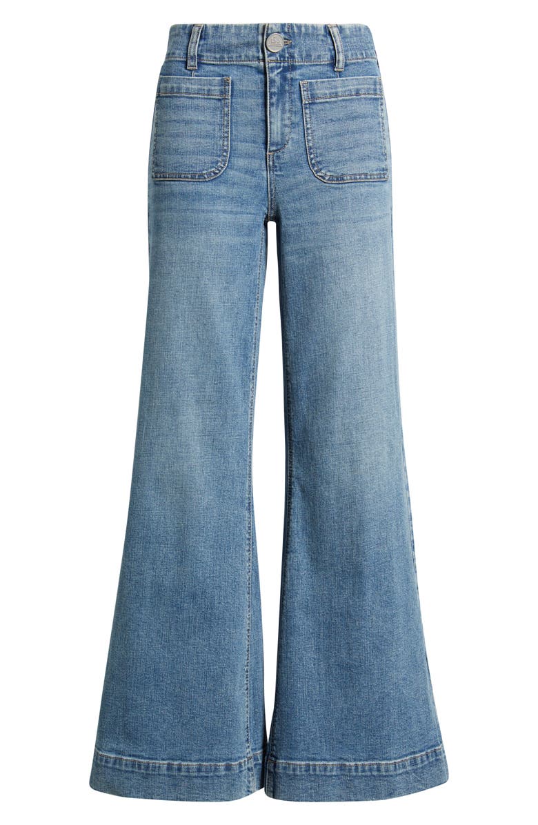 CITY BLUES Soho Patch Pocket Wide Leg Jeans, Alternate, color, Vintage Whisker