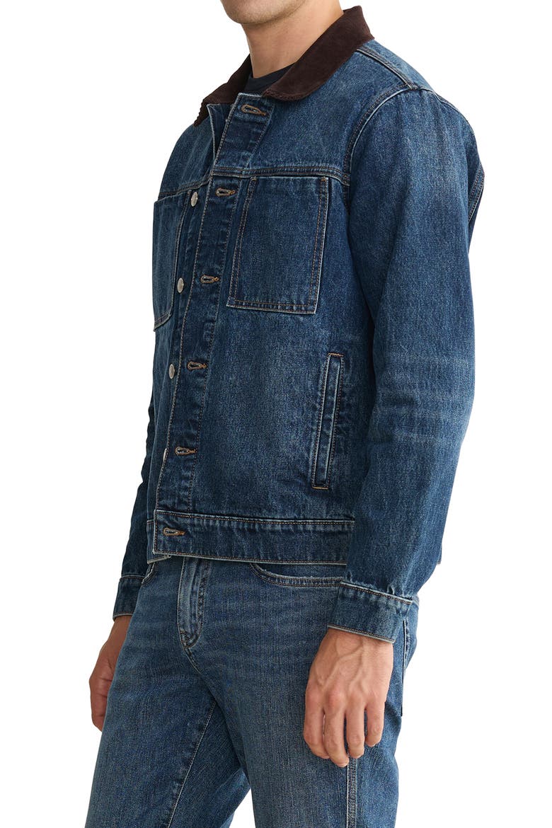 SEA Denim Jacket with Corduroy Collar, Alternate, color, HAWTHORNE