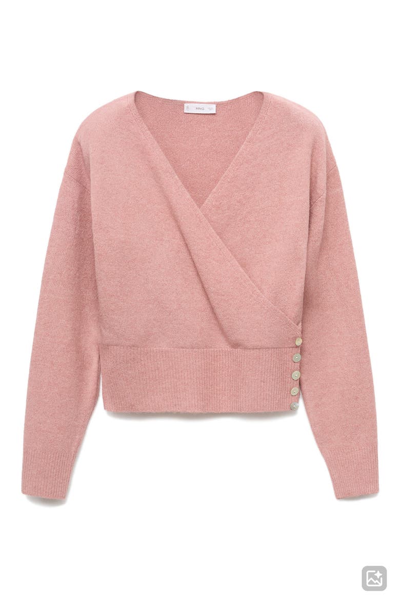 Wrap Cardigan, Main, color, PASTEL PINK