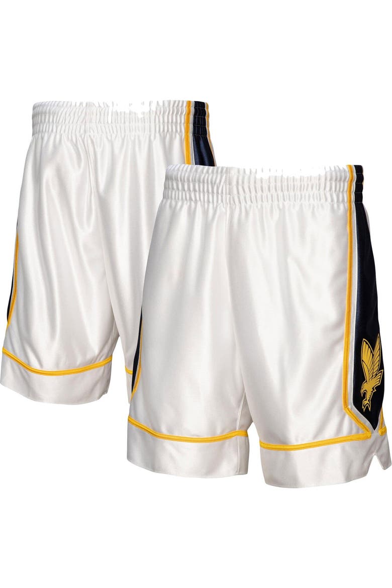 Men's Mitchell & Ness White Marquette Golden Eagles Authentic Shorts, Main, color, White