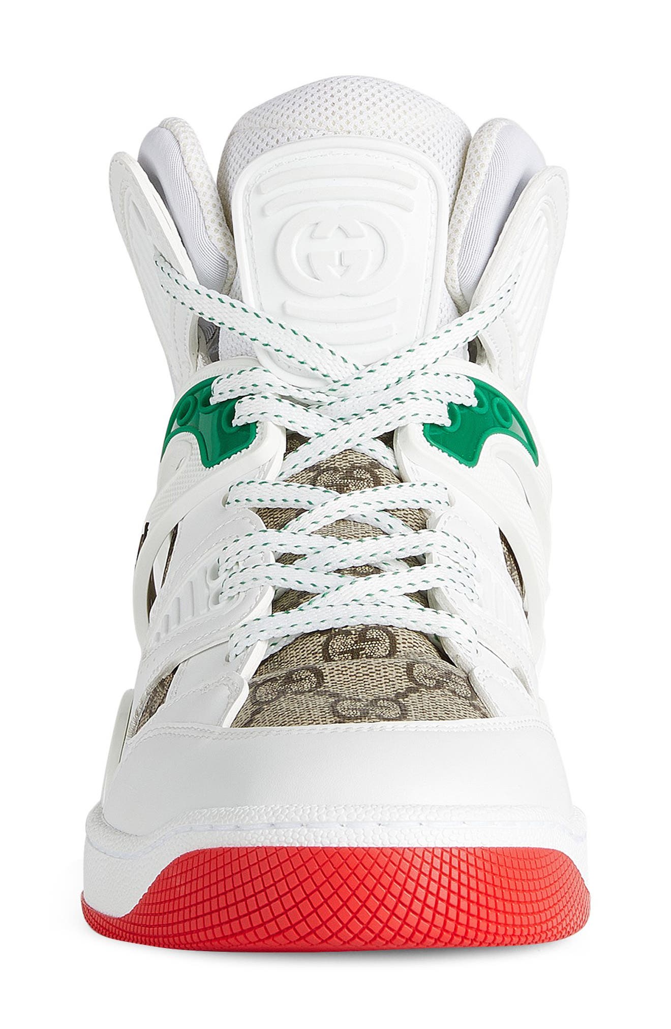 Gucci Basket High Top Sneaker, Alternate, color, 
