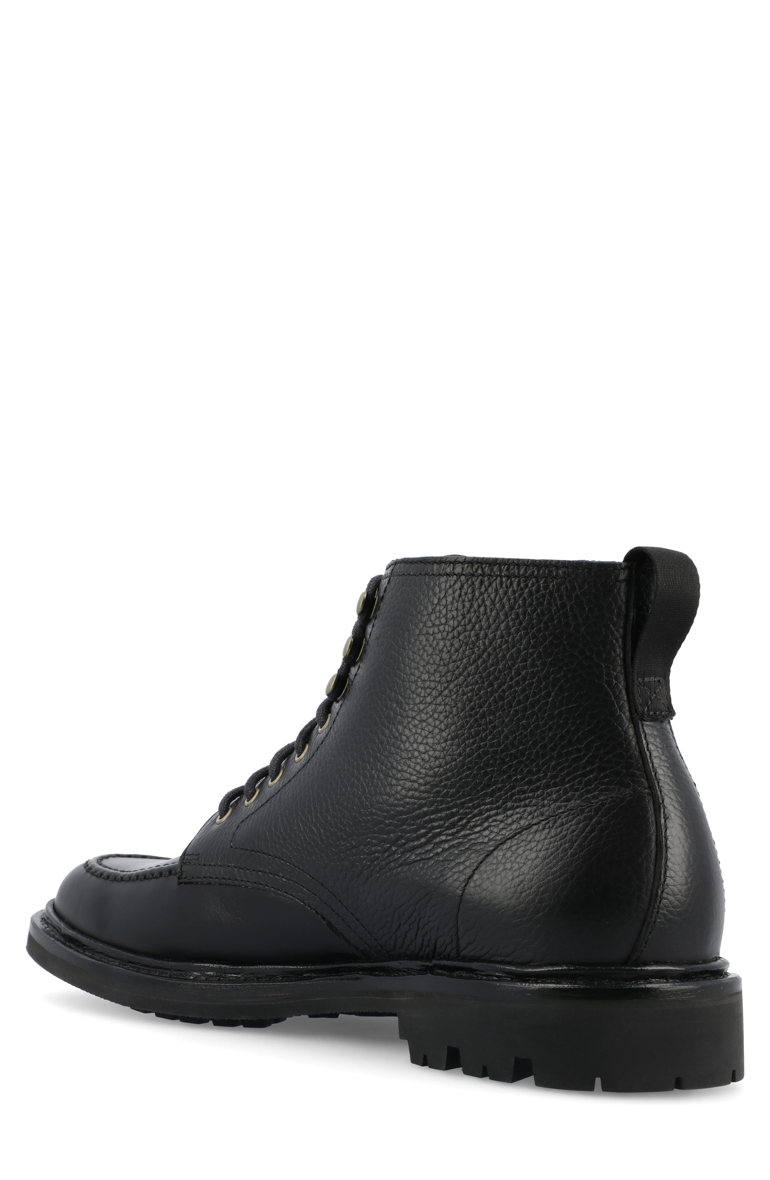 TAFT The Darcey Moc Toe Boot, Alternate, color, Midnight