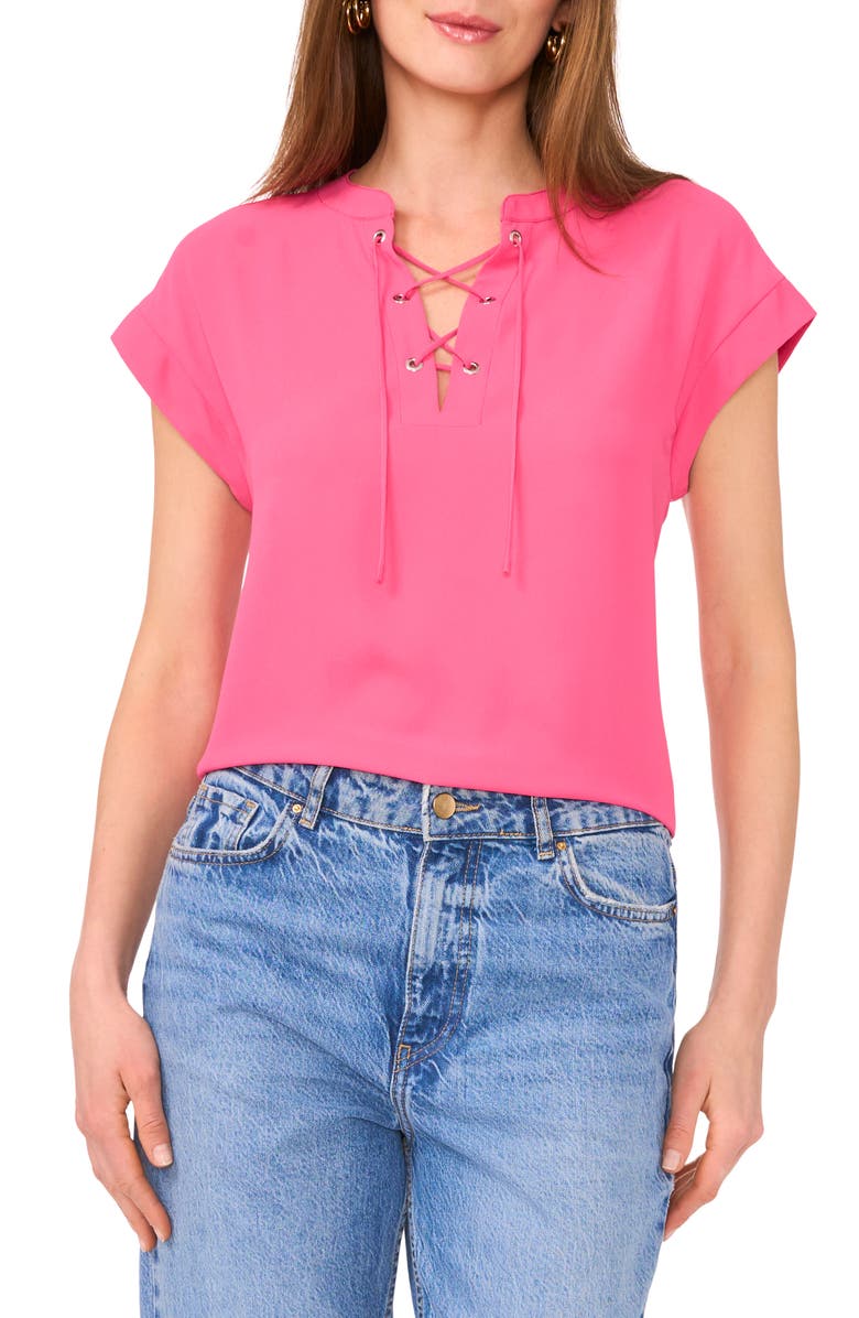 Vince Camuto Tie Neck Top, Main, color,