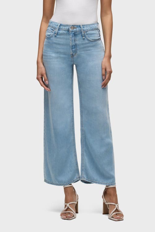Shop Hudson Jeans Rosie High-rise Wide Leg Ankle In Sprout