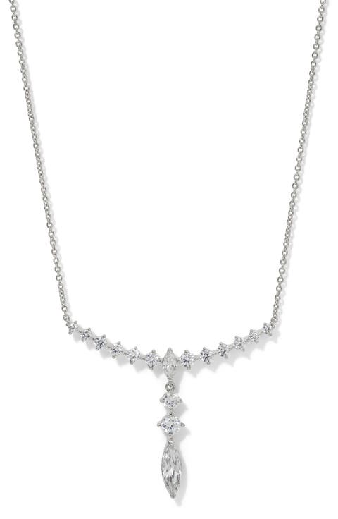 Cassi Cubic Zirconia Frontal Necklace