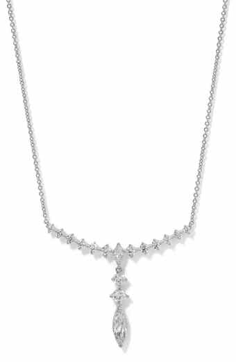 Nadri Cassi Cubic Zirconia Frontal Necklace