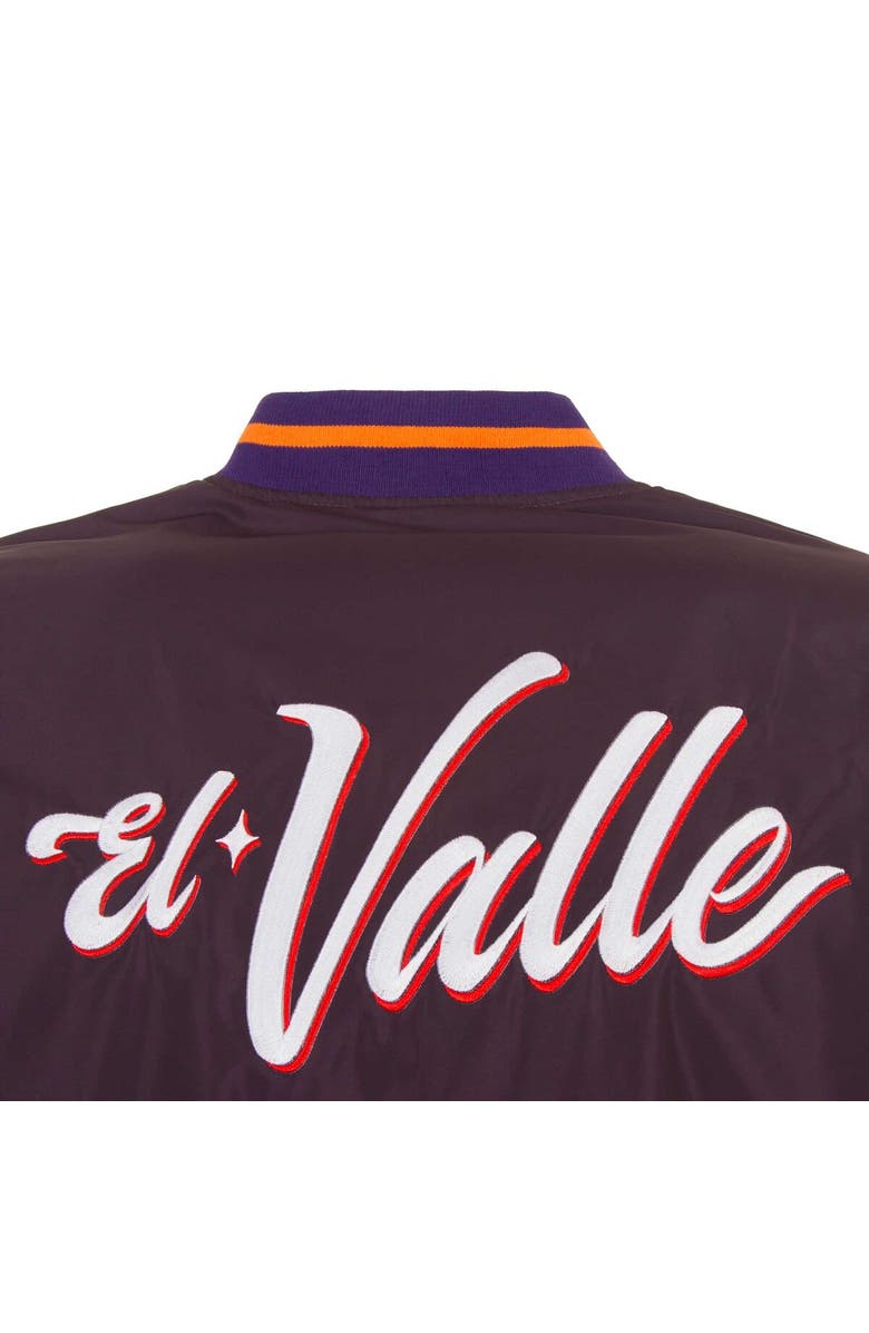 JH DESIGN Men's JH Design Purple Phoenix Suns 2023/24 City Edition Nylon Full-Zip Bomber Jacket, Alternate, color, 