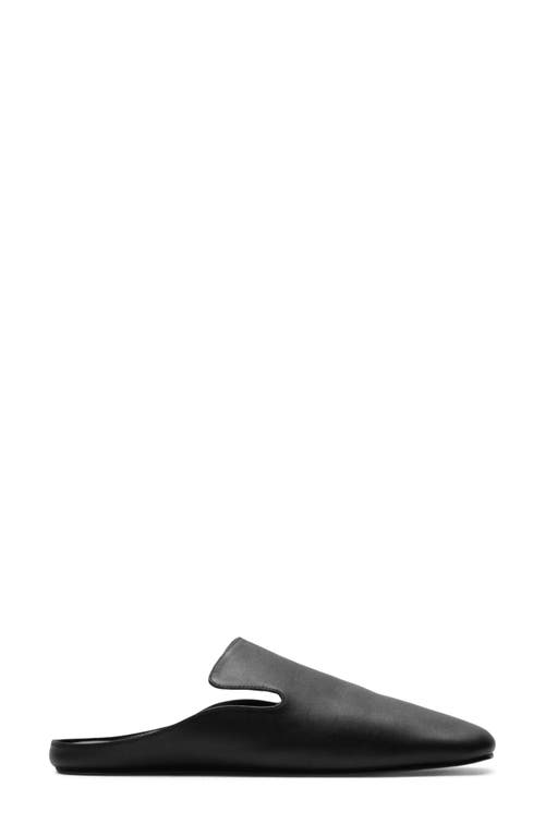 Mango Square Toe Mule In Black