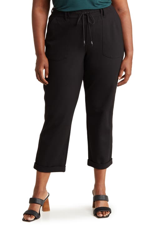 AB Leisure High Waist Cuffed Pants (Plus Size)
