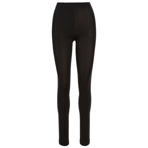 Trespass Tooties Fleece Lined Footless Tights In Black
