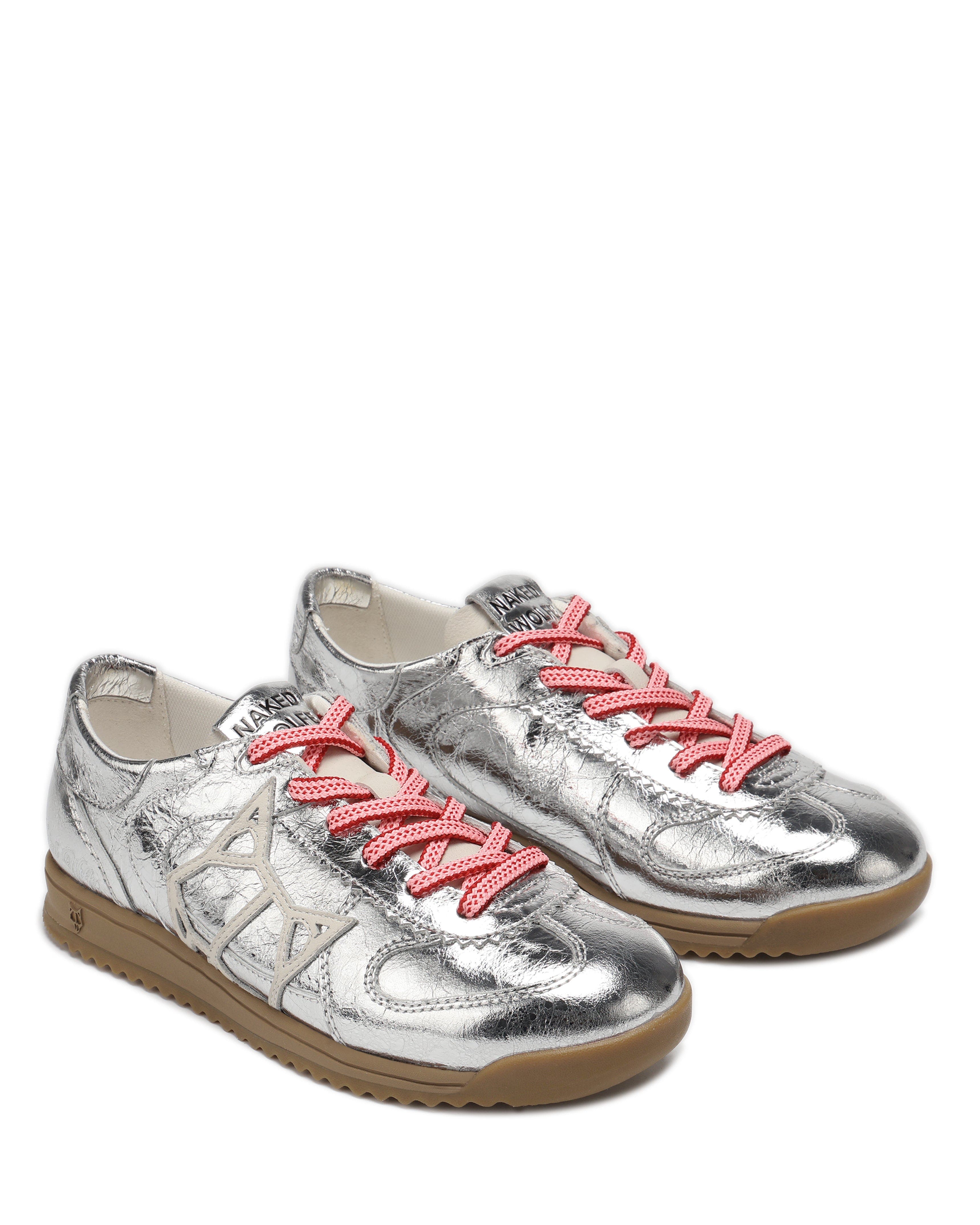 Naked Wolfe Exposuree Leather Sneaker, Alternate, color, Silver
