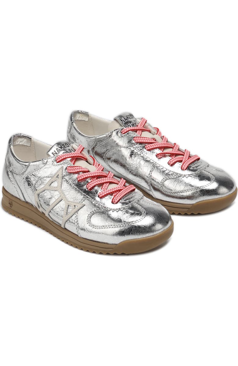Naked Wolfe Exposuree Leather Sneaker, Alternate, color, Silver